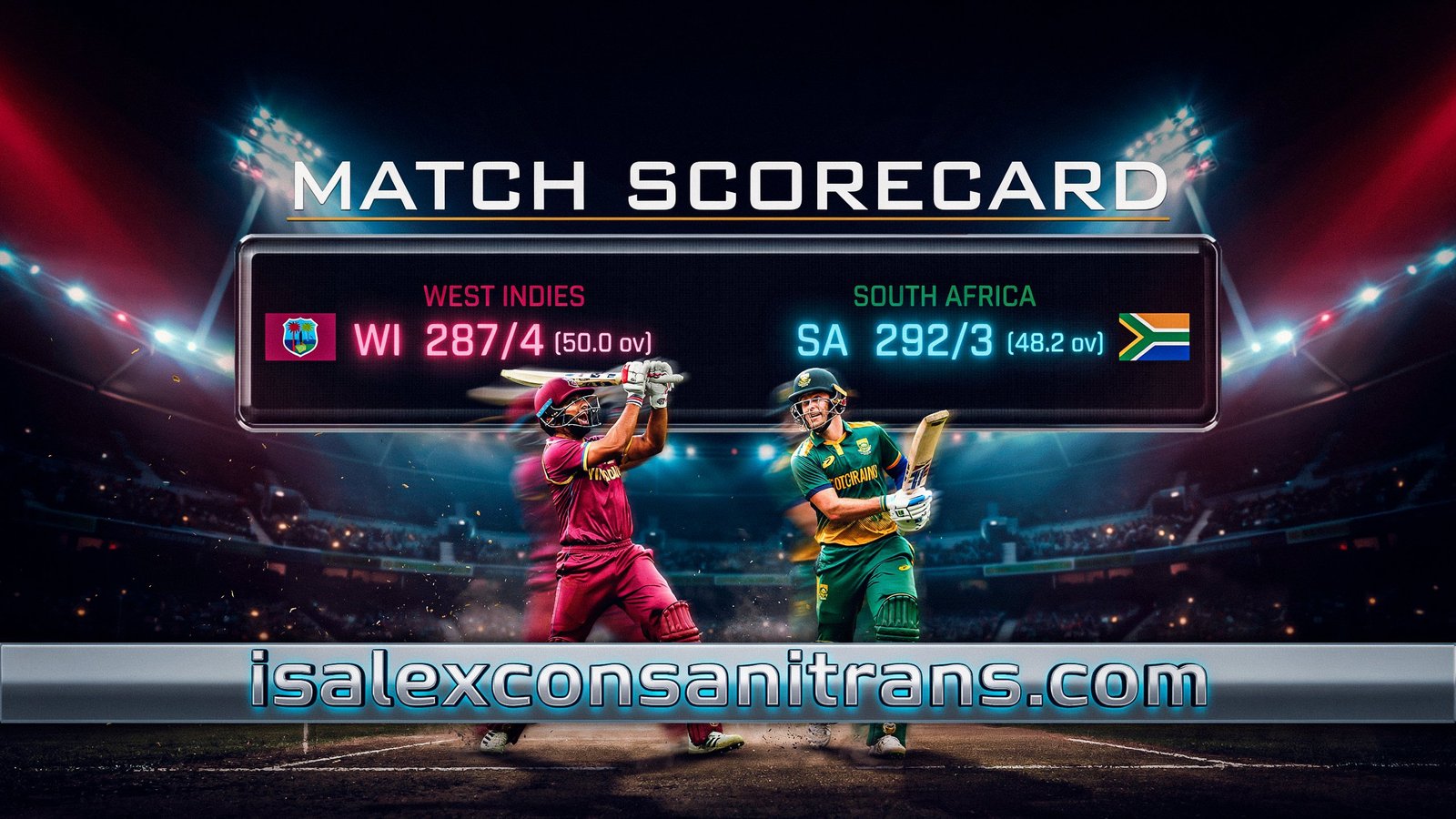 West Indies vs South Africa Cricket Scorecard