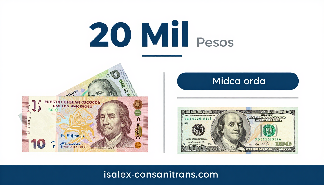 20 Mil Pesos Mexicanos a Dolares