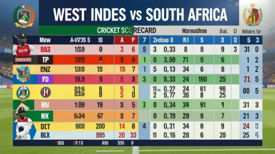 West Indies vs South Africa Cricket Scorecard