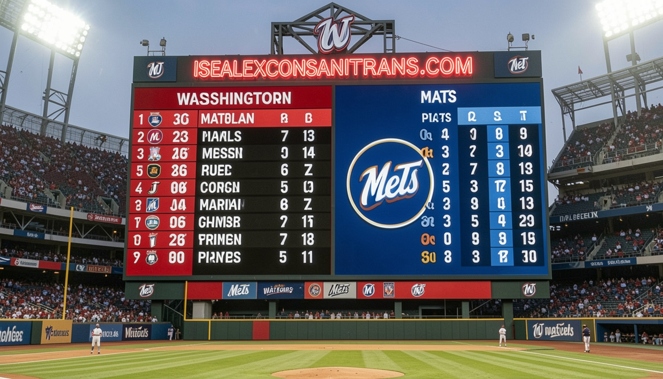 Washington Nationals vs Mets Match Player Stats