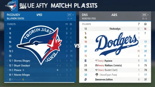 Toronto Blue Jays vs Dodgers Match Player Stats